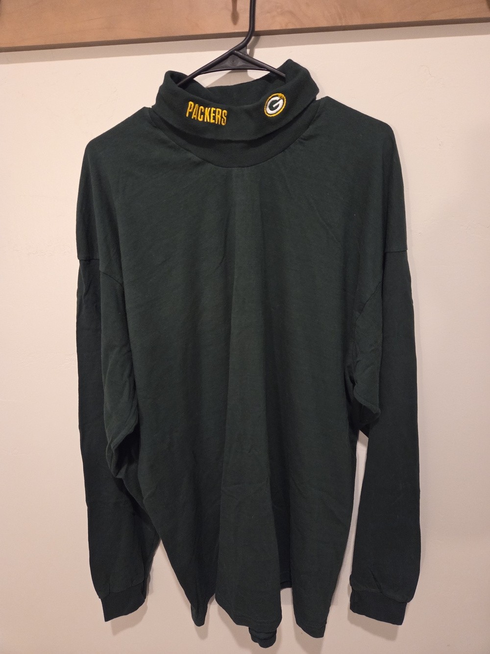 Green Packers Turtleneck Long Sleeve Shirt